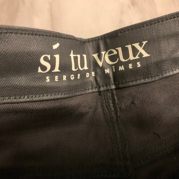 Si Tu Veux Superstack Black Wax Mens Jeans Size 32 - Picture 8 of 12